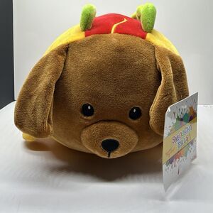 Smoochy Pals Hot Dog Dog Plush Stuffed Animal, Washable, Small, MPN 921198